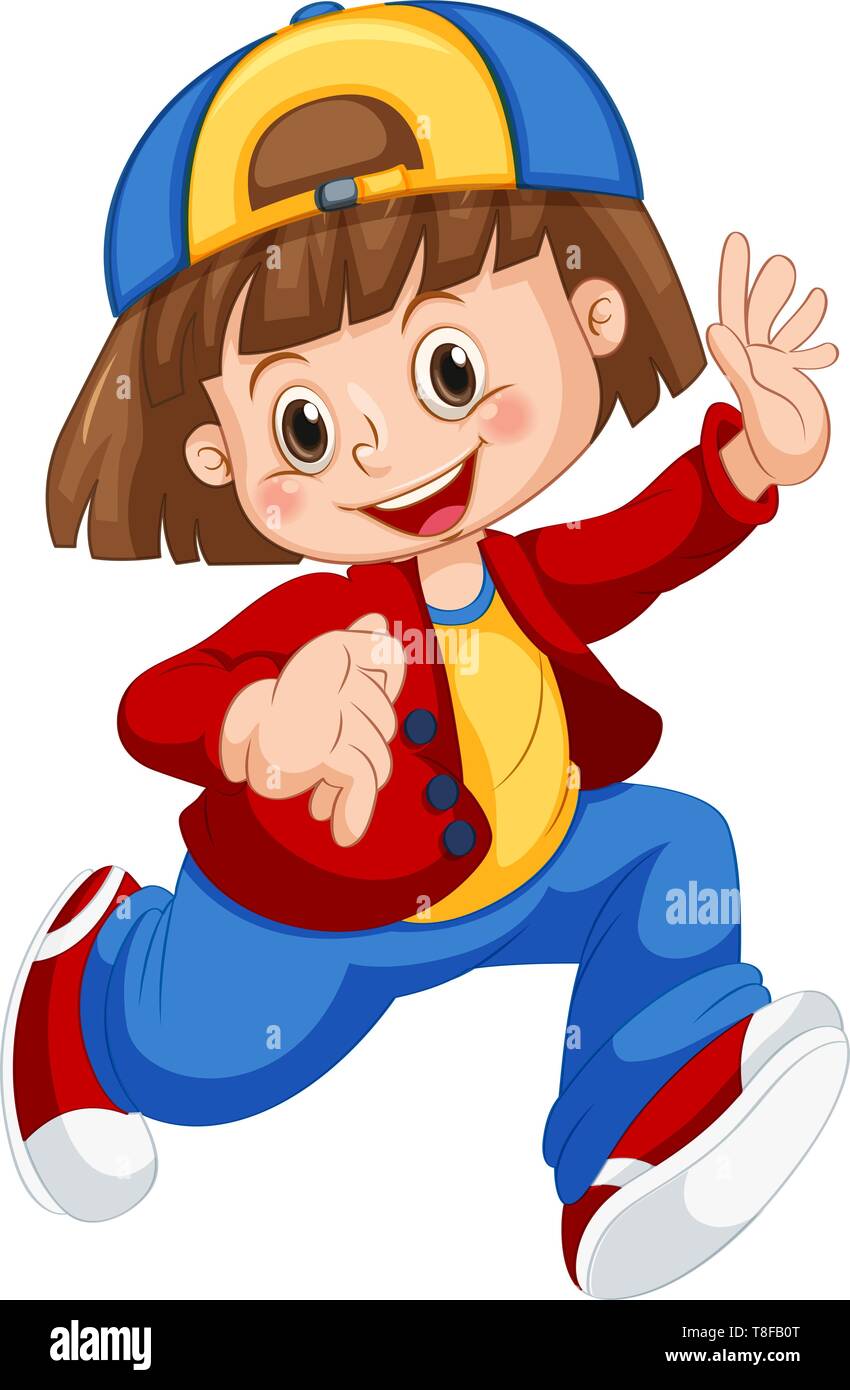 A cute girl character illustration Stock Vector Image & Art - Alamy
