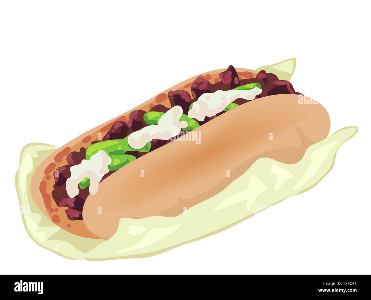 Illustration of a Cheesesteak or a Philadelphia Cheese Steak Sandwich Stock Photo Alamy