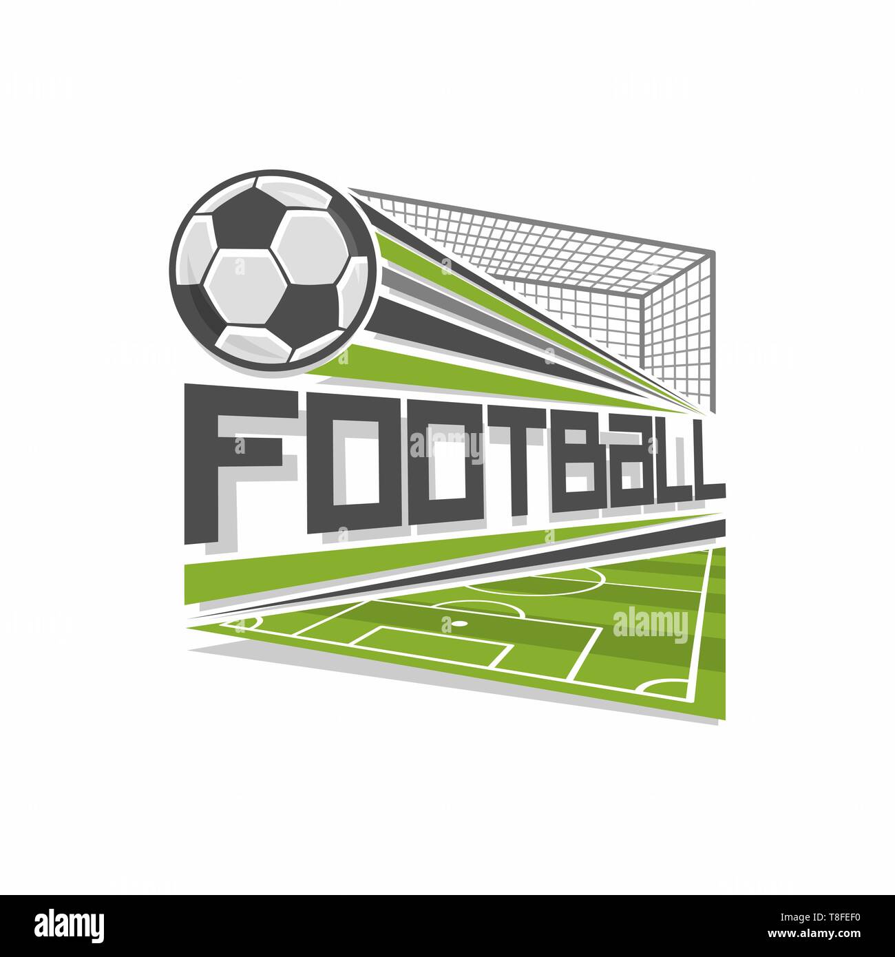 Vector football logo Stock Vector
