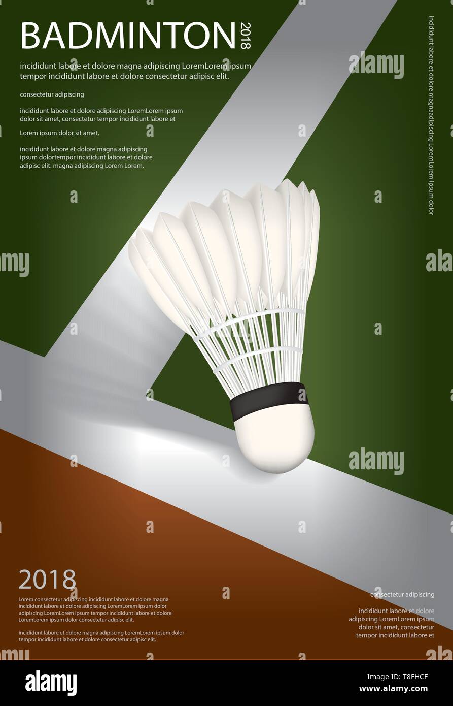 Badminton Championship Poster Vector illustration Stock Vector Image & Art  - Alamy