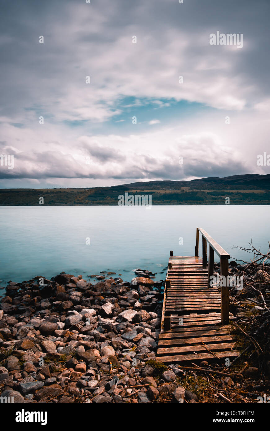 Loch Ness and Isle of Sky in Scotland UK Stock Photo