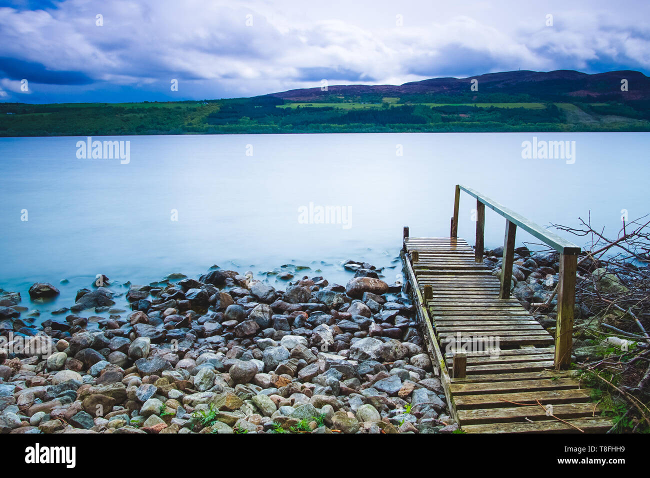 Loch Ness and Isle of Sky in Scotland UK Stock Photo