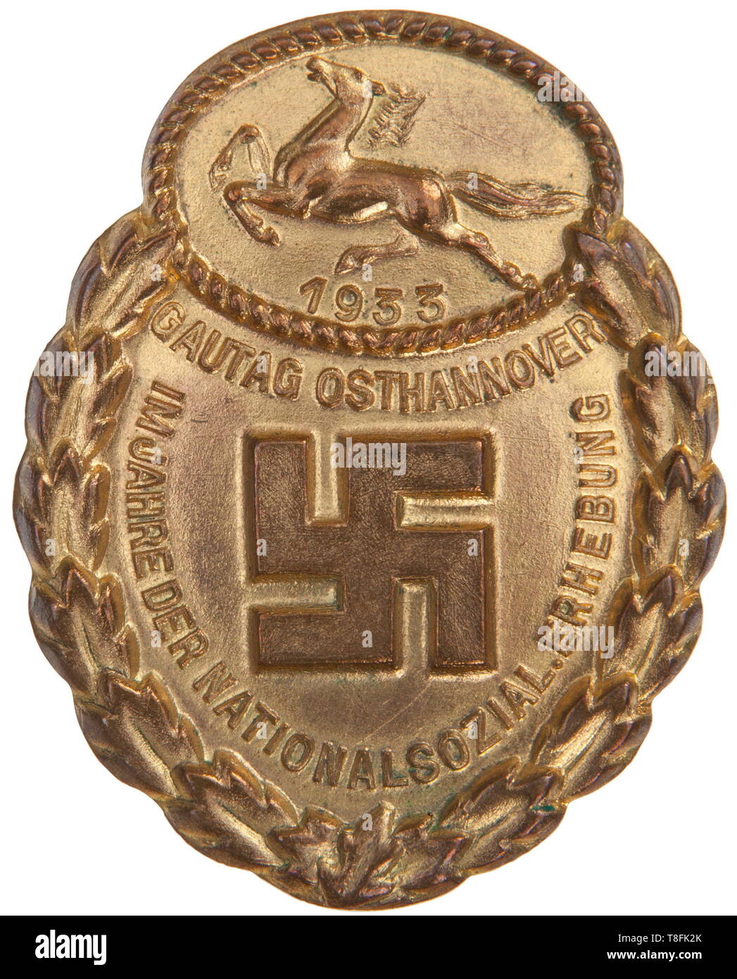 Gold Medal Of The Nsdap Gau East Hanover Bronze Plated Brooch Deed Honour To Wear Signed Dated 16 7 1933 Annemarie Nagel Oil Cloth Folded Commemorative Silver Coin For Opening 
