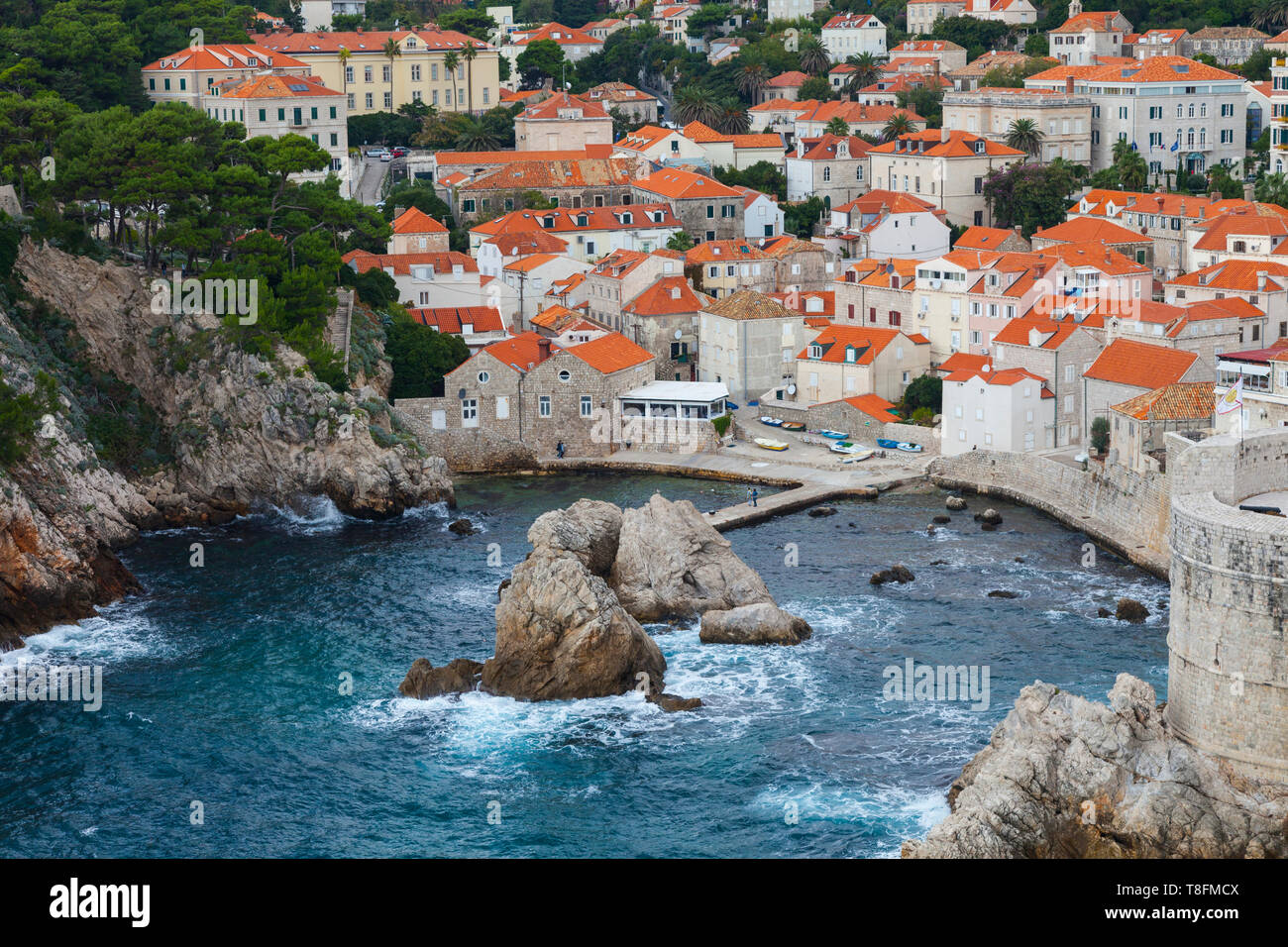Casco antiguo de Dubrovnik, Ciudad de Dubrovnik, Croacia, Mar Adriático,  Mar Mediterráneo Stock Photo - Alamy