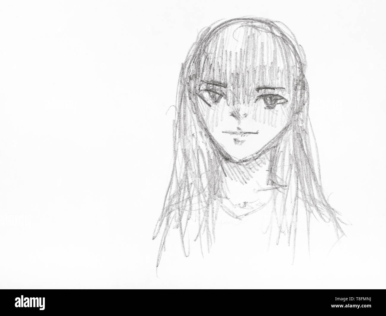 Light cosplay anime wigs long black straight hair girl - AliExpress