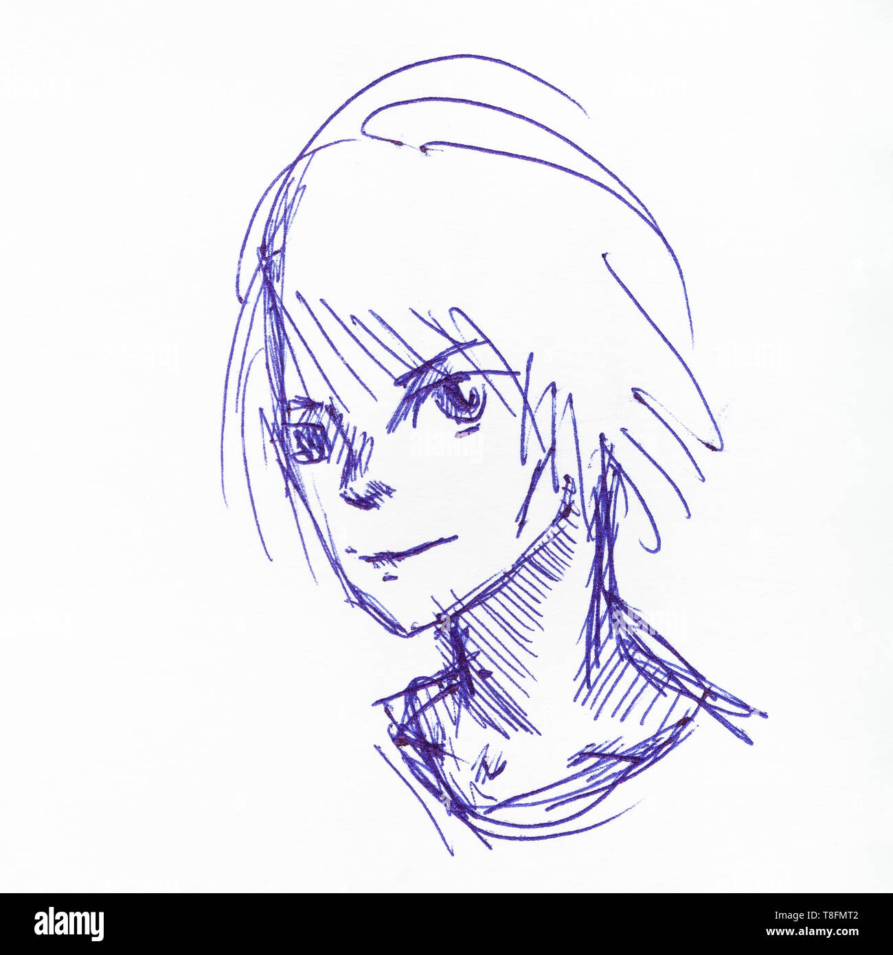Lexica - Anime boy, side part hair, blackt shirt, face, looking at viewer