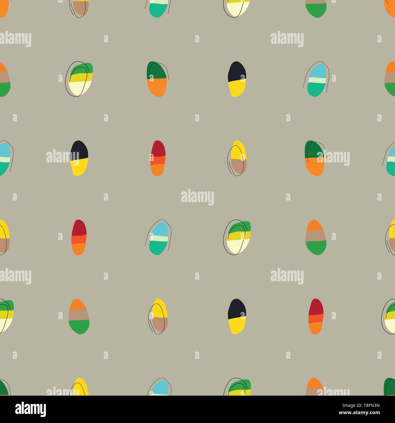 Vector seamless pattern. Background with abstract colorful shapes Stock ...