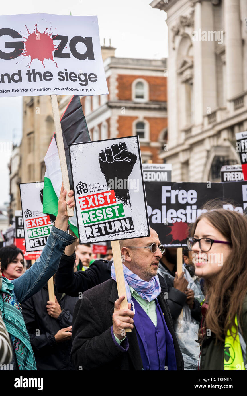 National Demonstration for Palestine, London, UK 11/05/2019 Stock Photo
