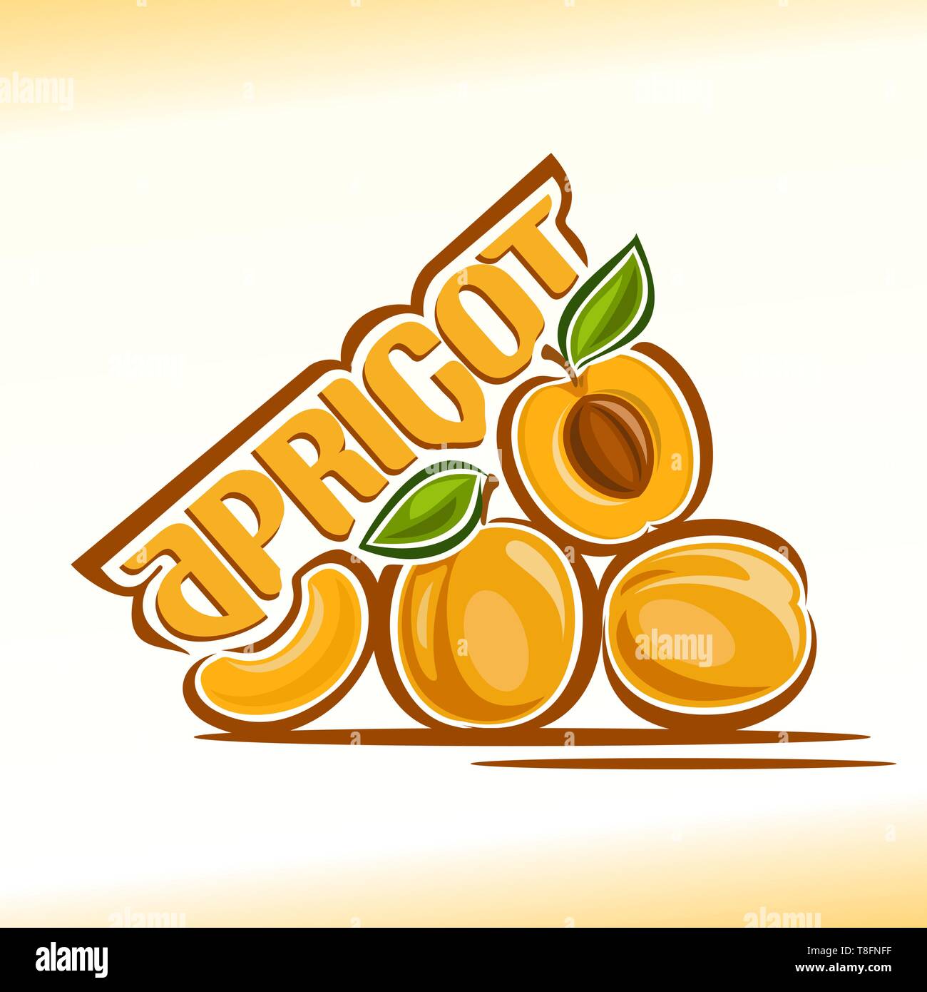 Apricot vector logo design hires stock photography and images Alamy
