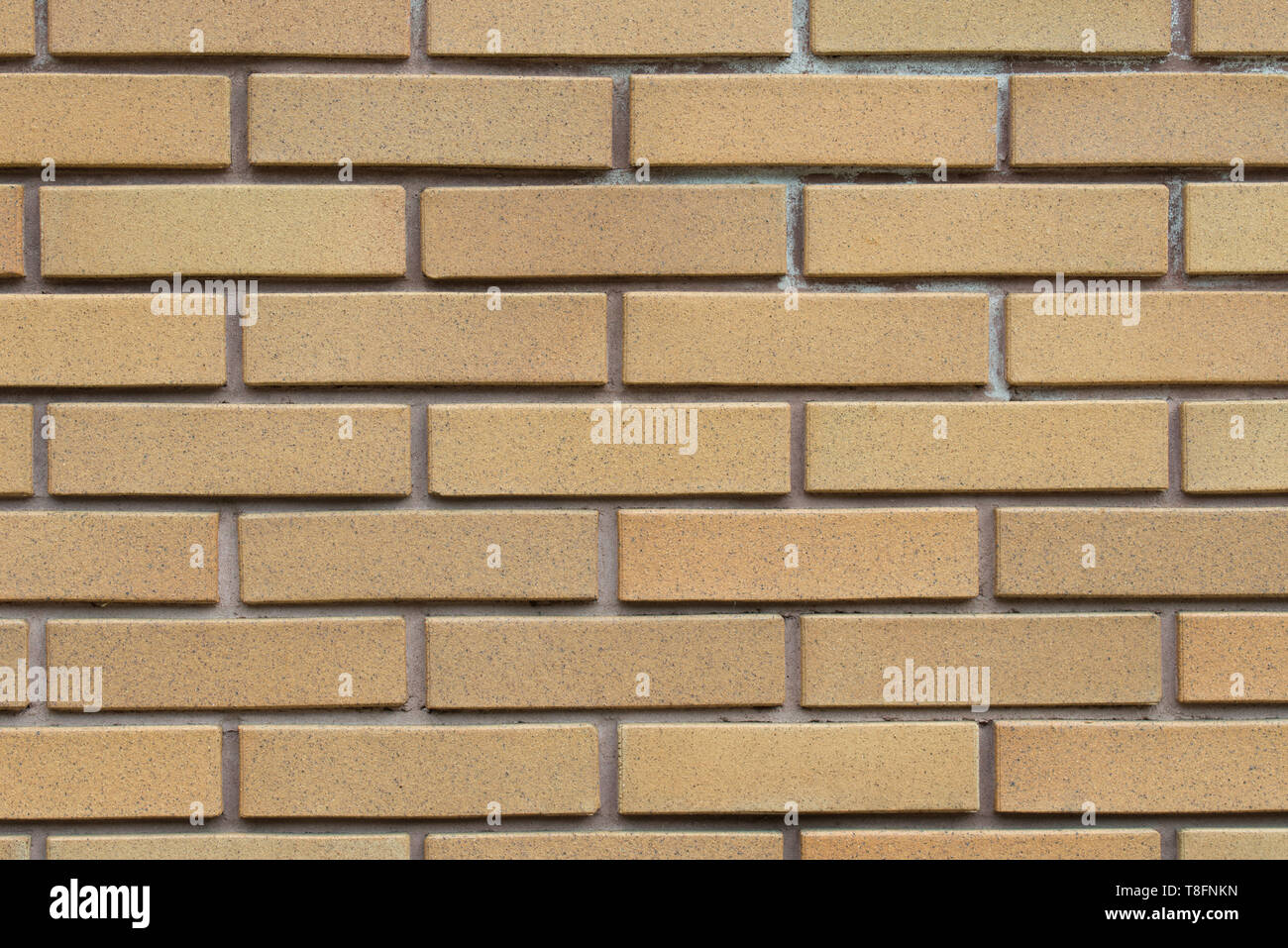 orange clinker brick wall background texture Stock Photo