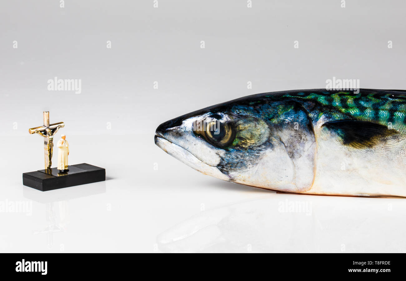 Holy Mackerel Play on the British saying Holy Mackerel showing an