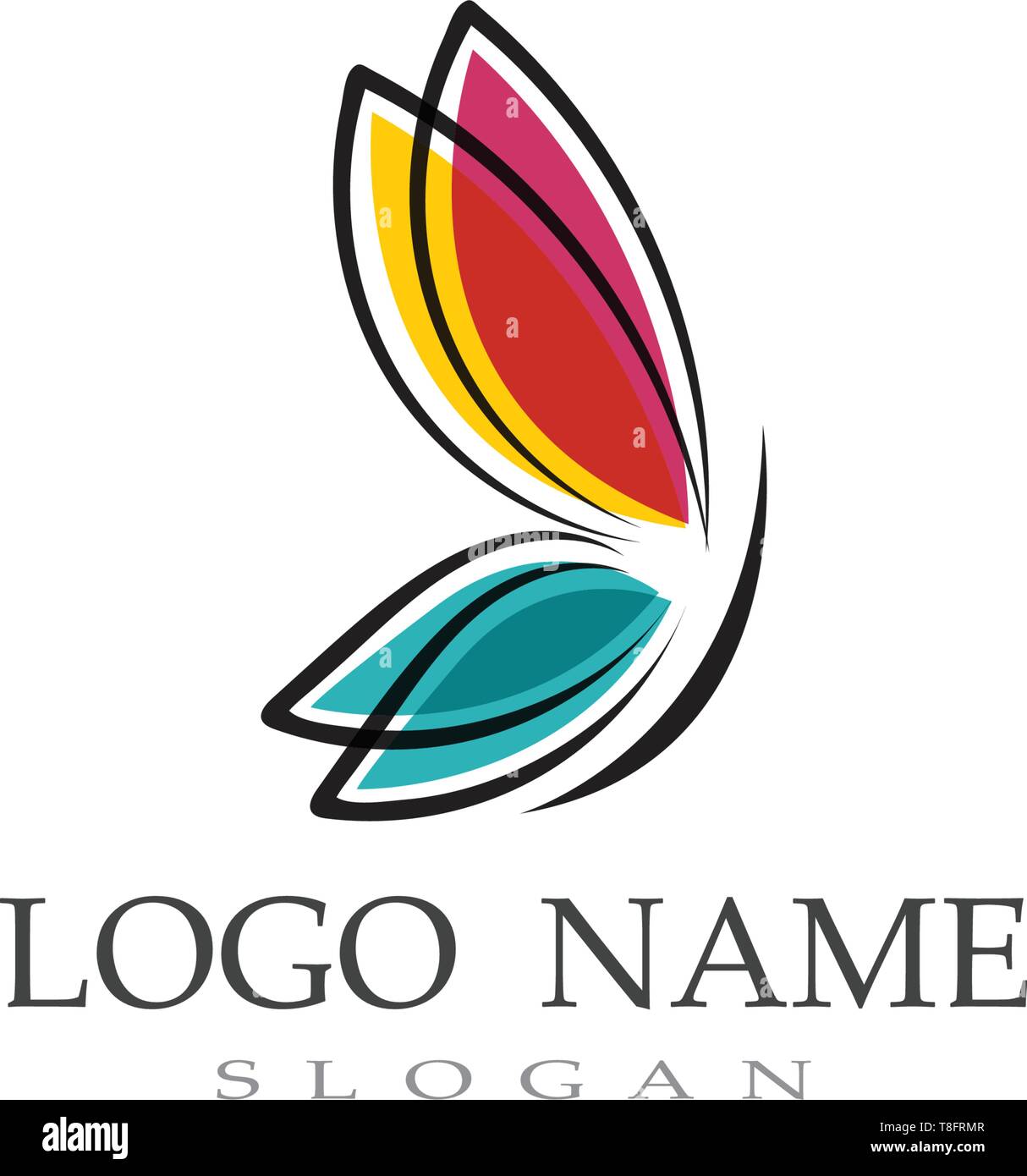 Butterfly logo and symbol vector Stock Vector Image & Art - Alamy