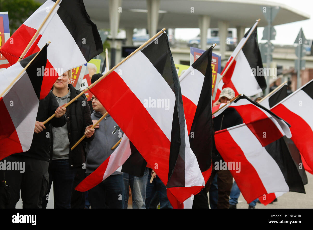 Pforzheim Germany 11th May 2019 The Right Wing Protesters