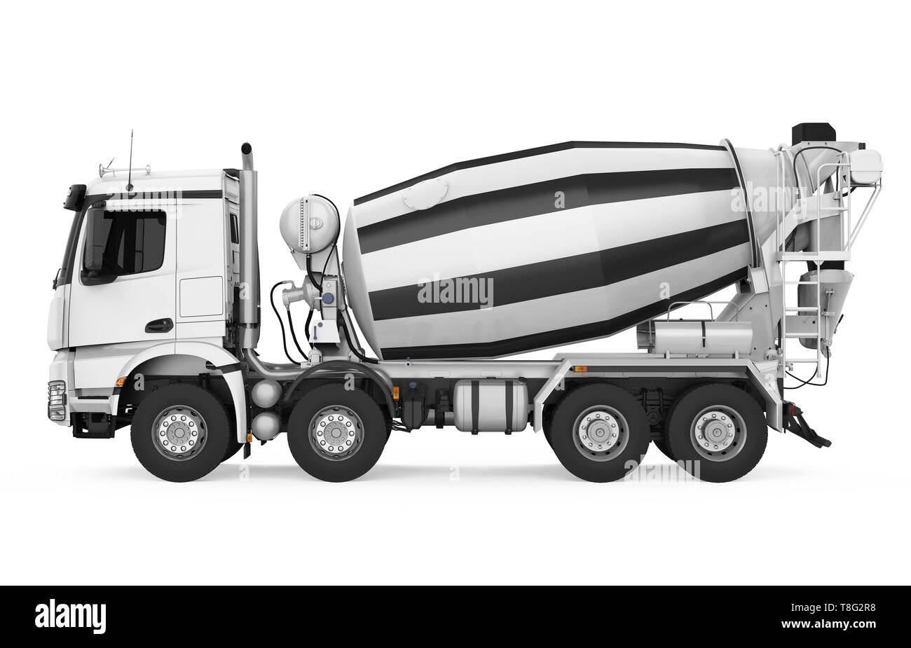Concrete Mixer Truck Isolated Stock Photo Alamy