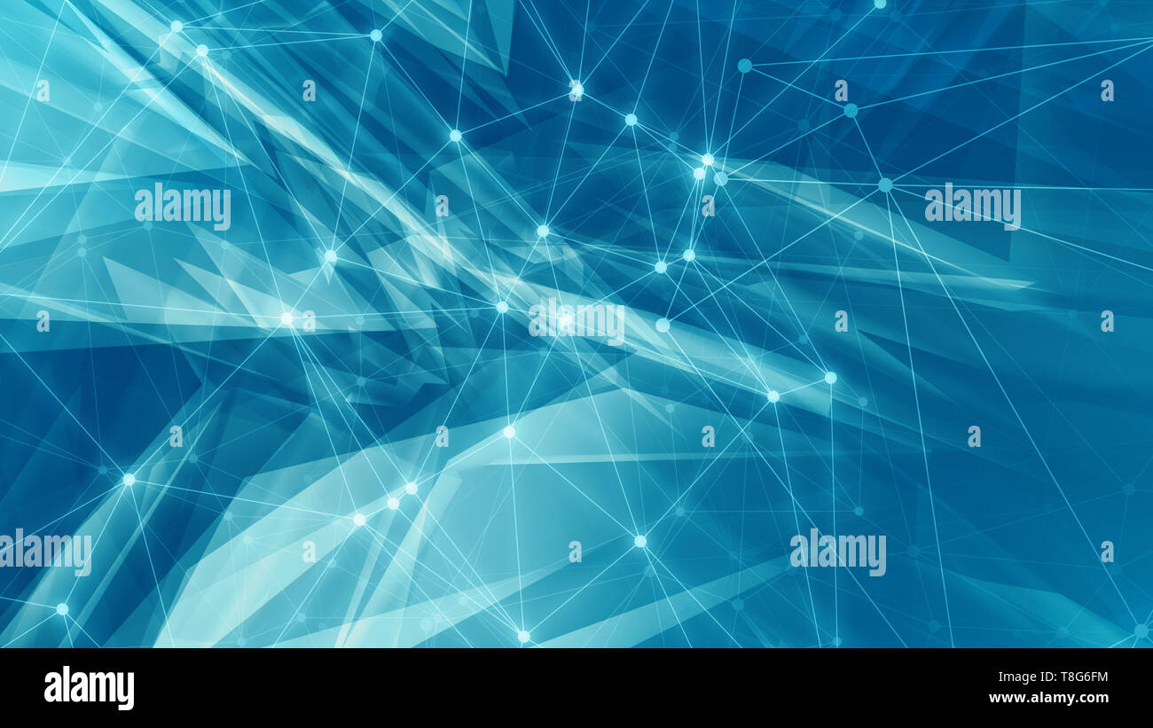 Triangular chaos abstract style illustration presentation layout Stock Photo