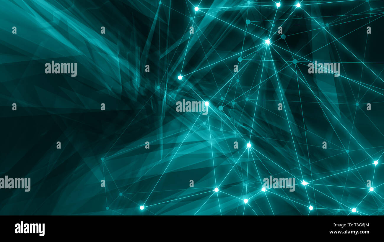 Chaotic polygonal graphic elements background Stock Photo