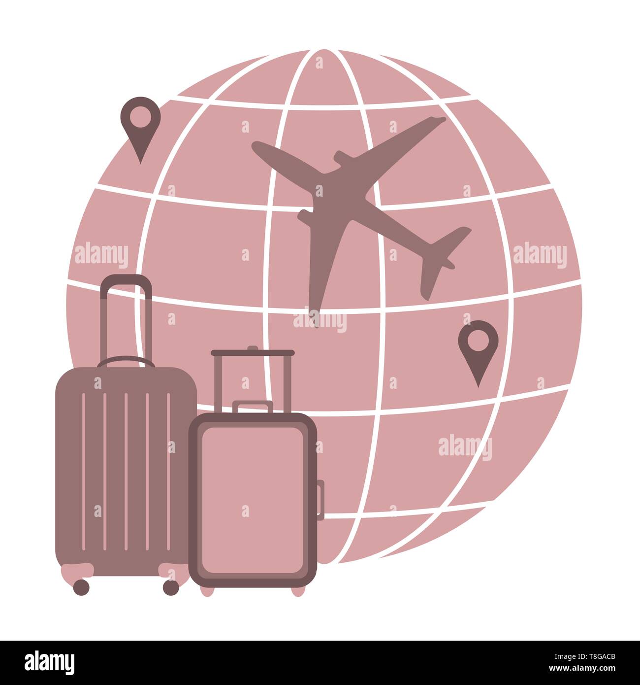 travel log suitcases