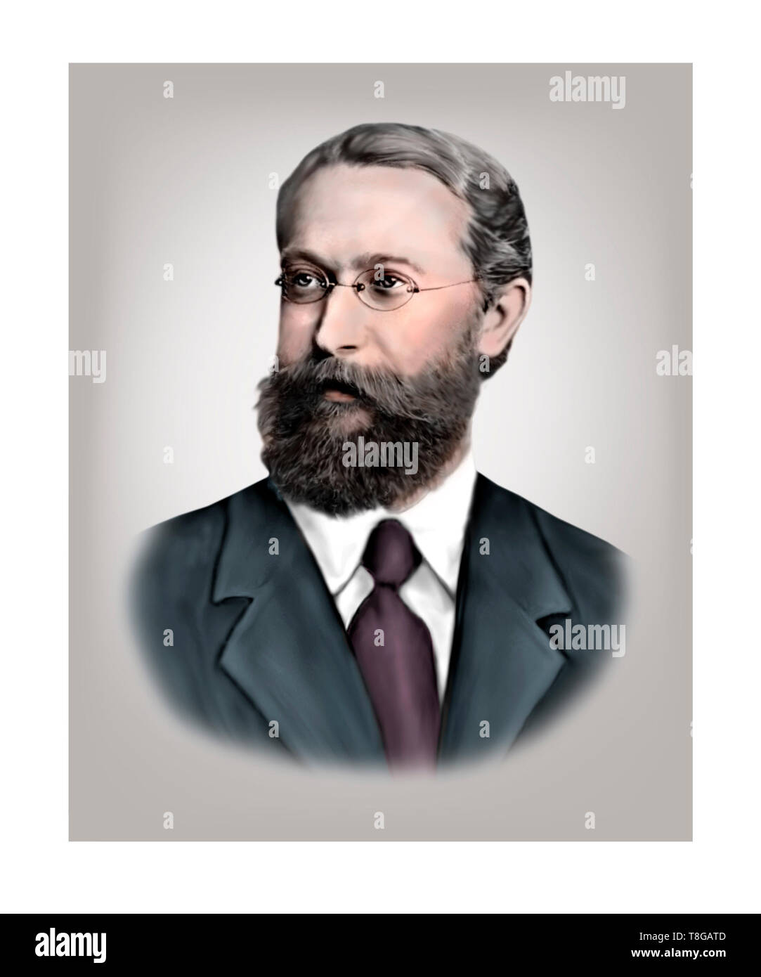 Karl Ferdinand Braun 1850-1918 German Inventor Physicist Stock Photo