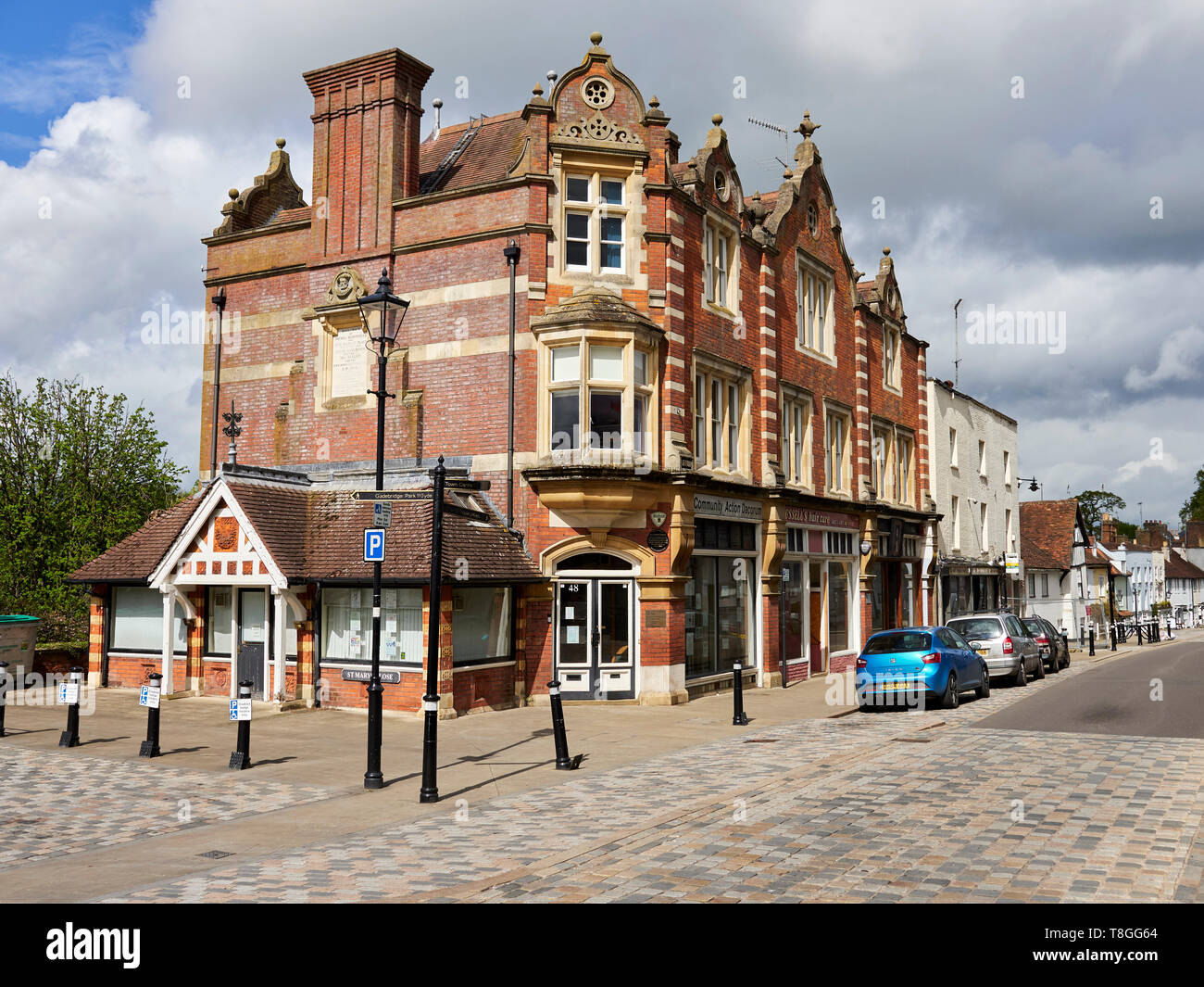 Building used as The Tambury Gazette in the hit-series After Life, starring Ricky Gervais. Old Hemel. Stock Photo