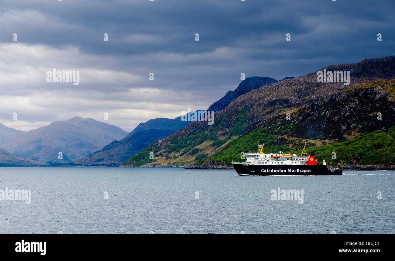 Caledonian MacBrayne ferry 'Lord of the Isles' leaving Mallaig