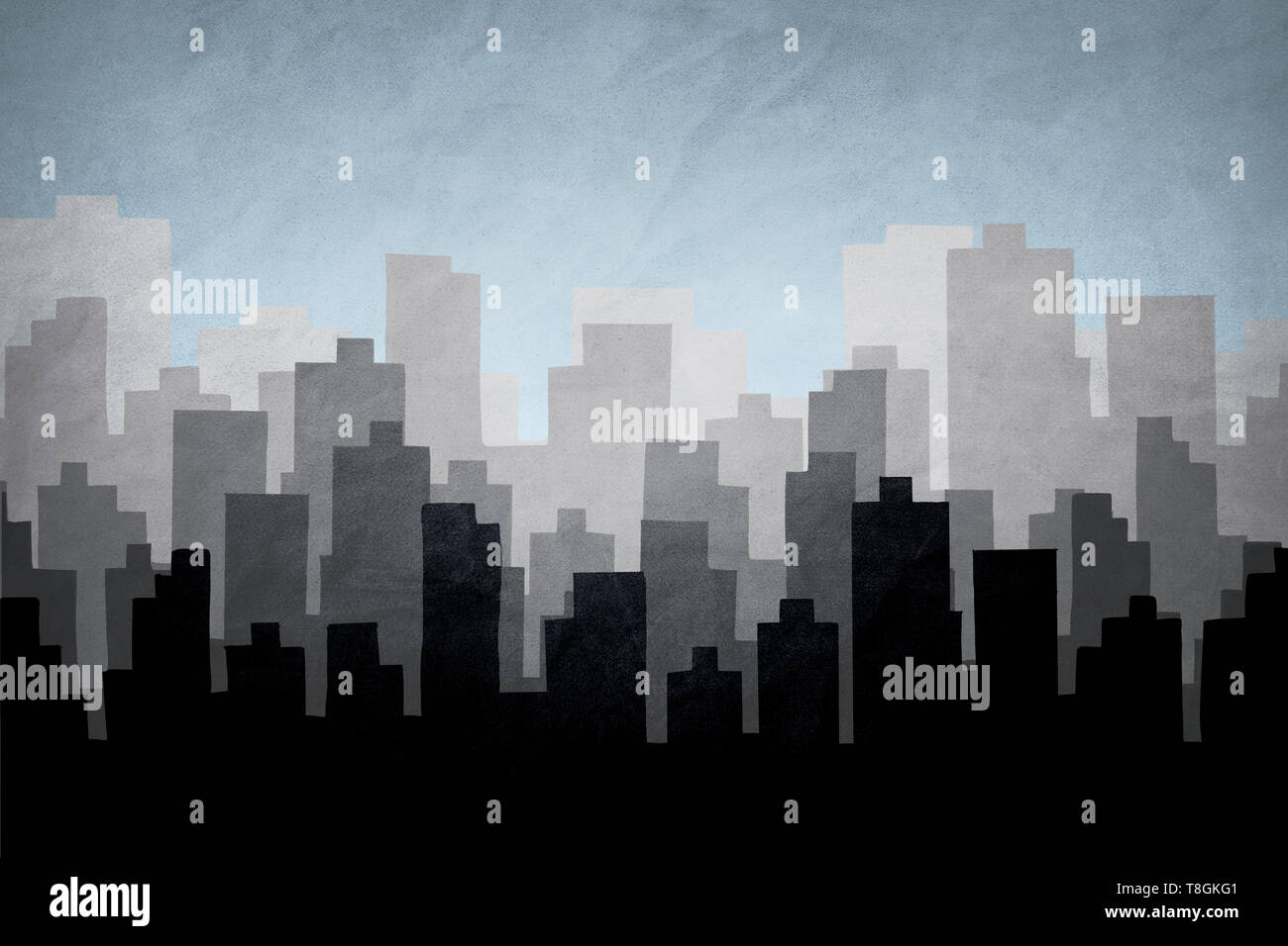 Urban skyline silhouette hi-res stock photography and images - Alamy