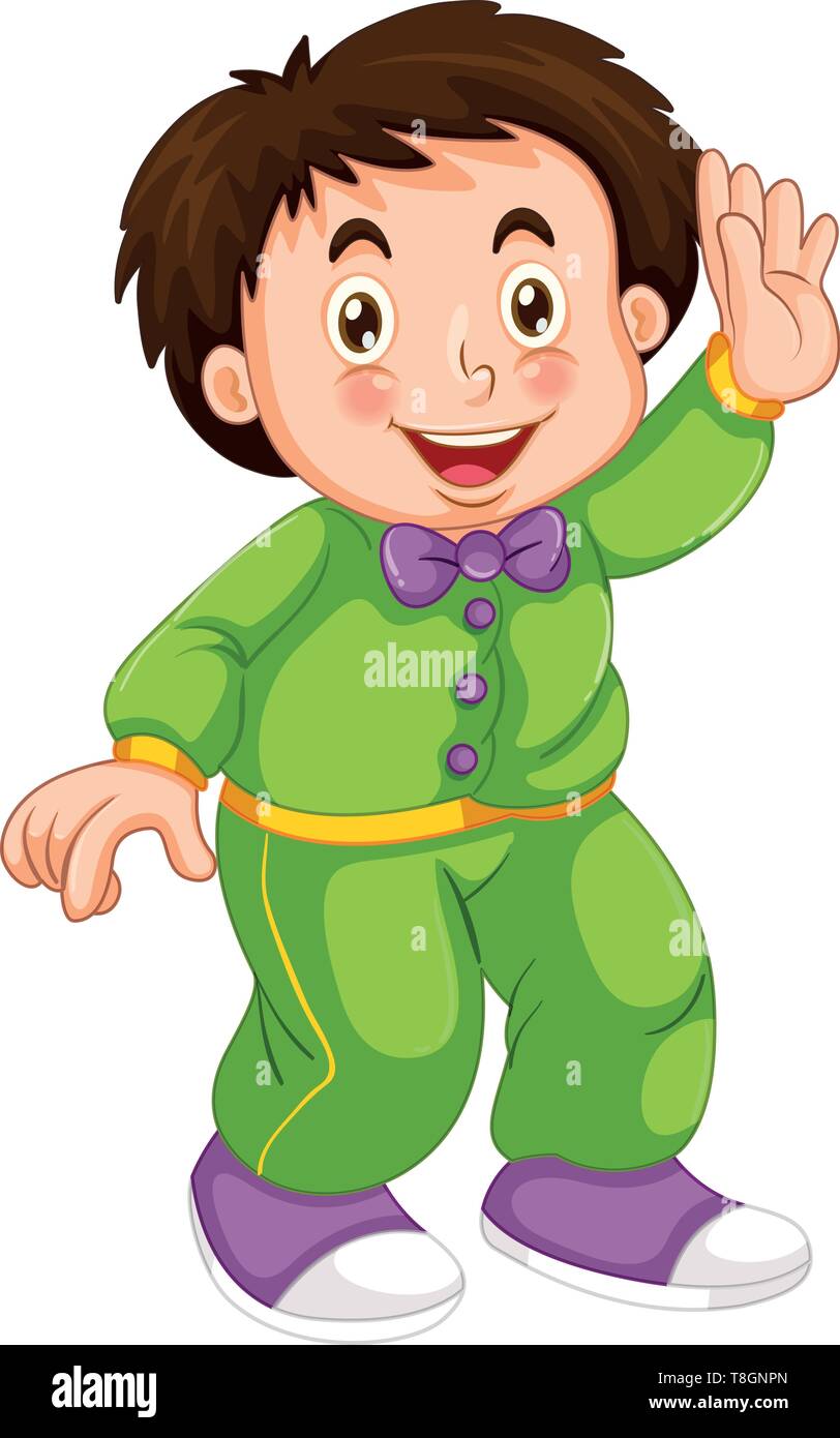 A boy wearing pajamas illustration Stock Vector Image & Art - Alamy