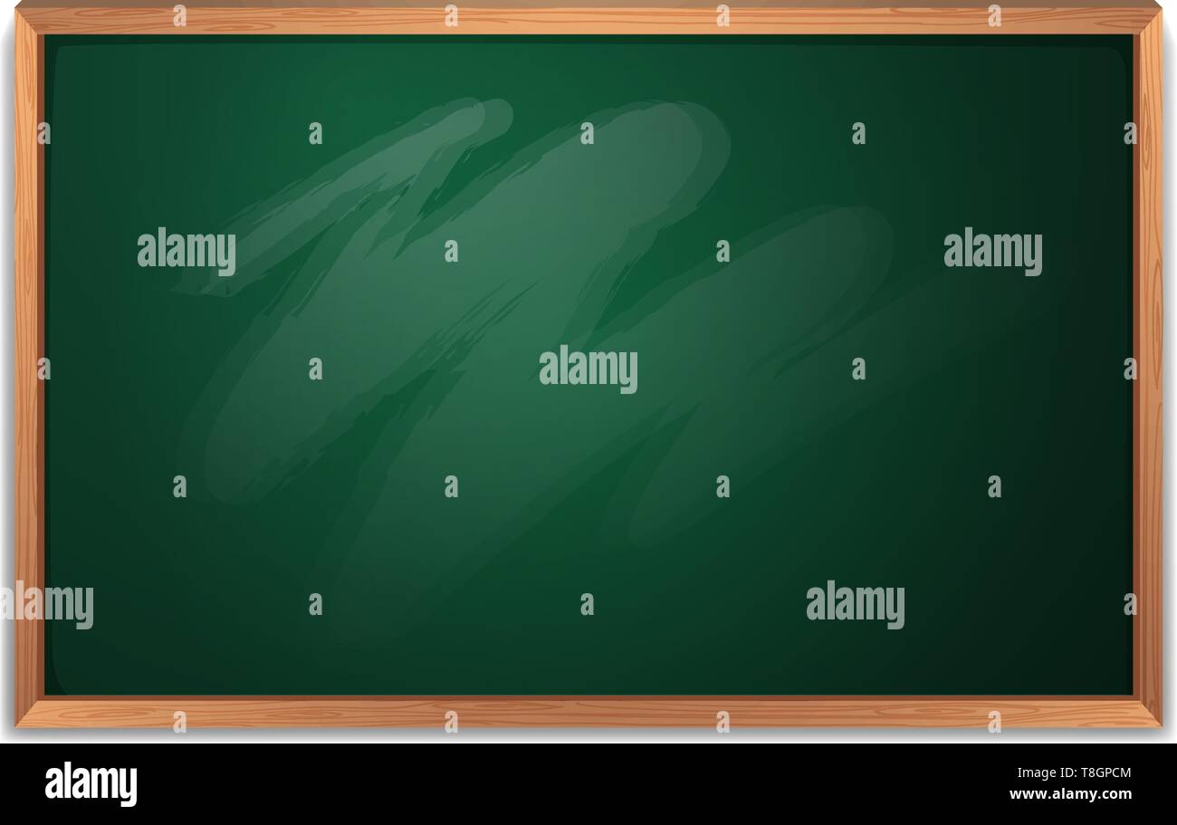 An empty chalkboard template illustration Stock Vector Image & Art Alamy