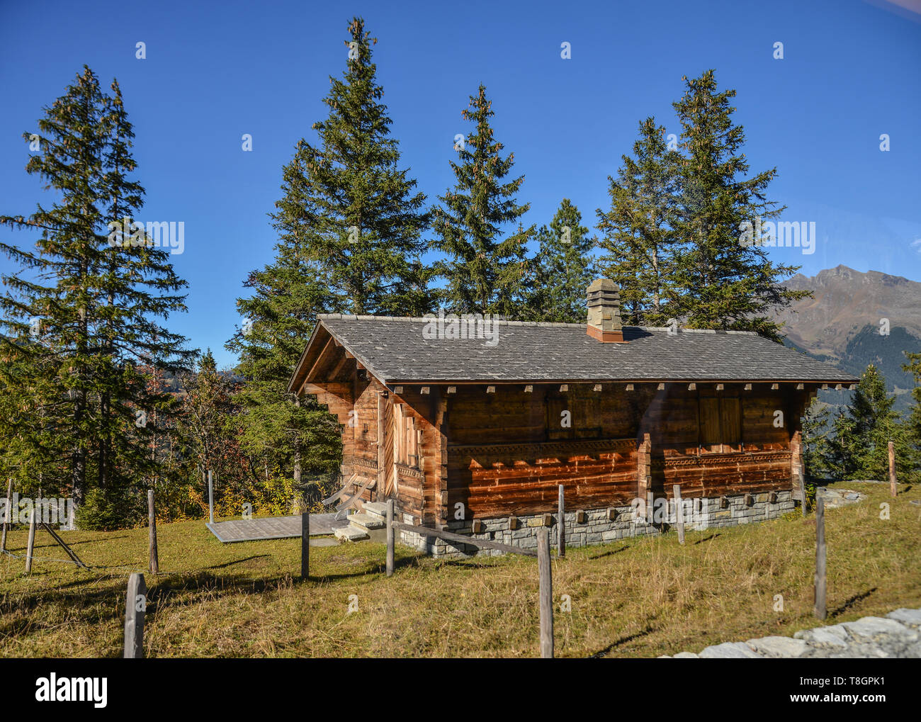 A mountain house in Grindelwald, Switzerland. Grindelwald was one of