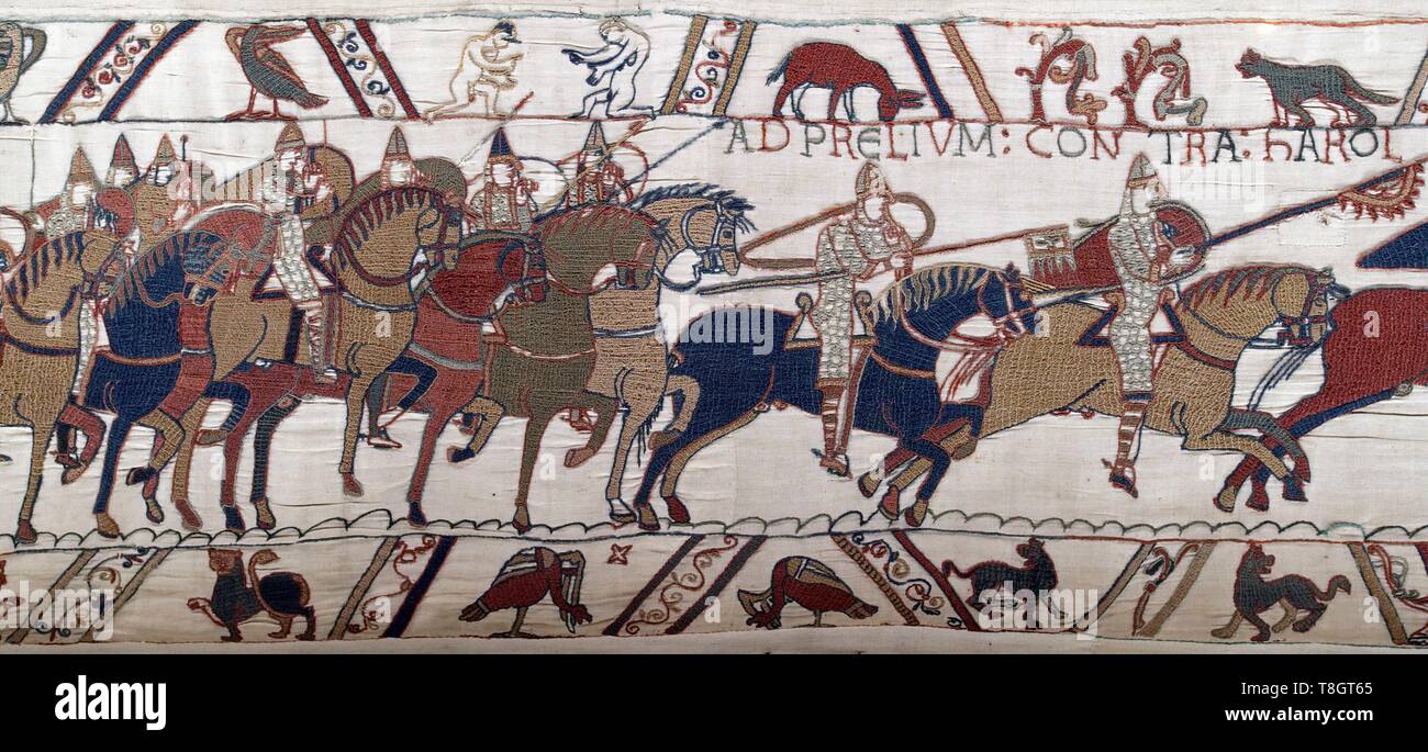 France, Calvados, Bayeux, Tapestry Museum, Bayeux Tapestry, listed as