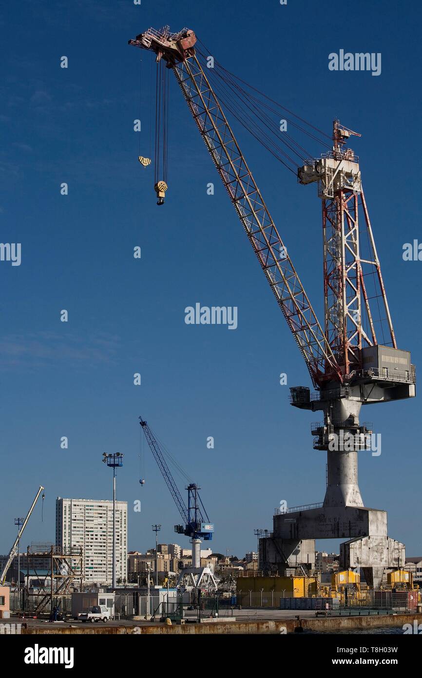 France, Var, Toulon, the arsenal, military port Stock Photo Alamy