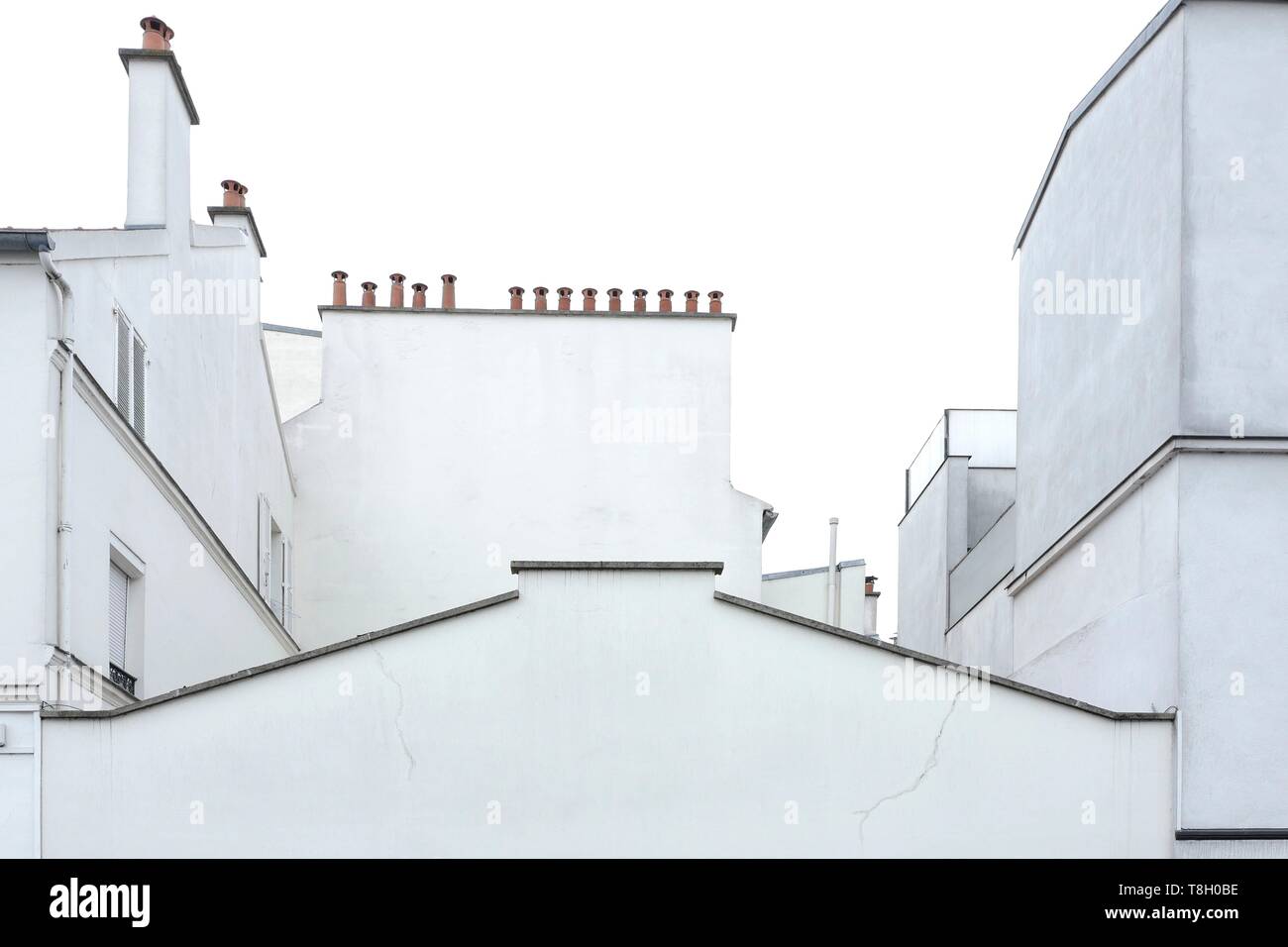 France, Val de Marne, Charenton le Pont, Suburban roofs Stock Photo Alamy