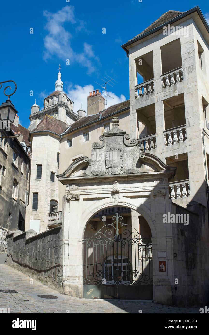 France, Jura, Dole, The hotel of Champagney street Pasteur Stock Photo