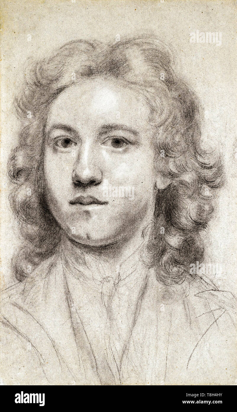 Joshua Reynolds (1723–1792), self portrait aged 17 as a young man, c. 1740 Stock Photo