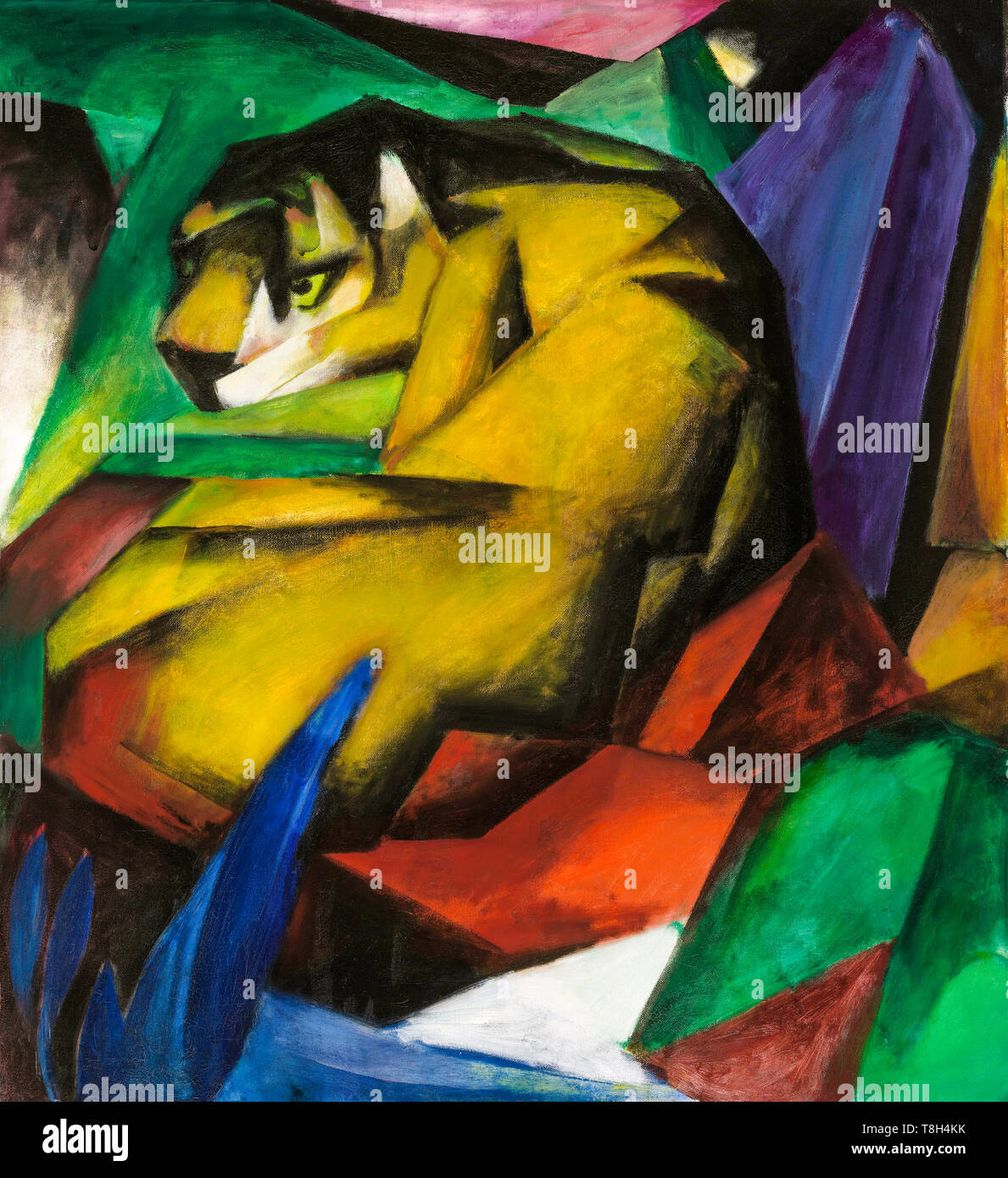 Franz Marc, The Tiger, painting, 1912 Stock Photo