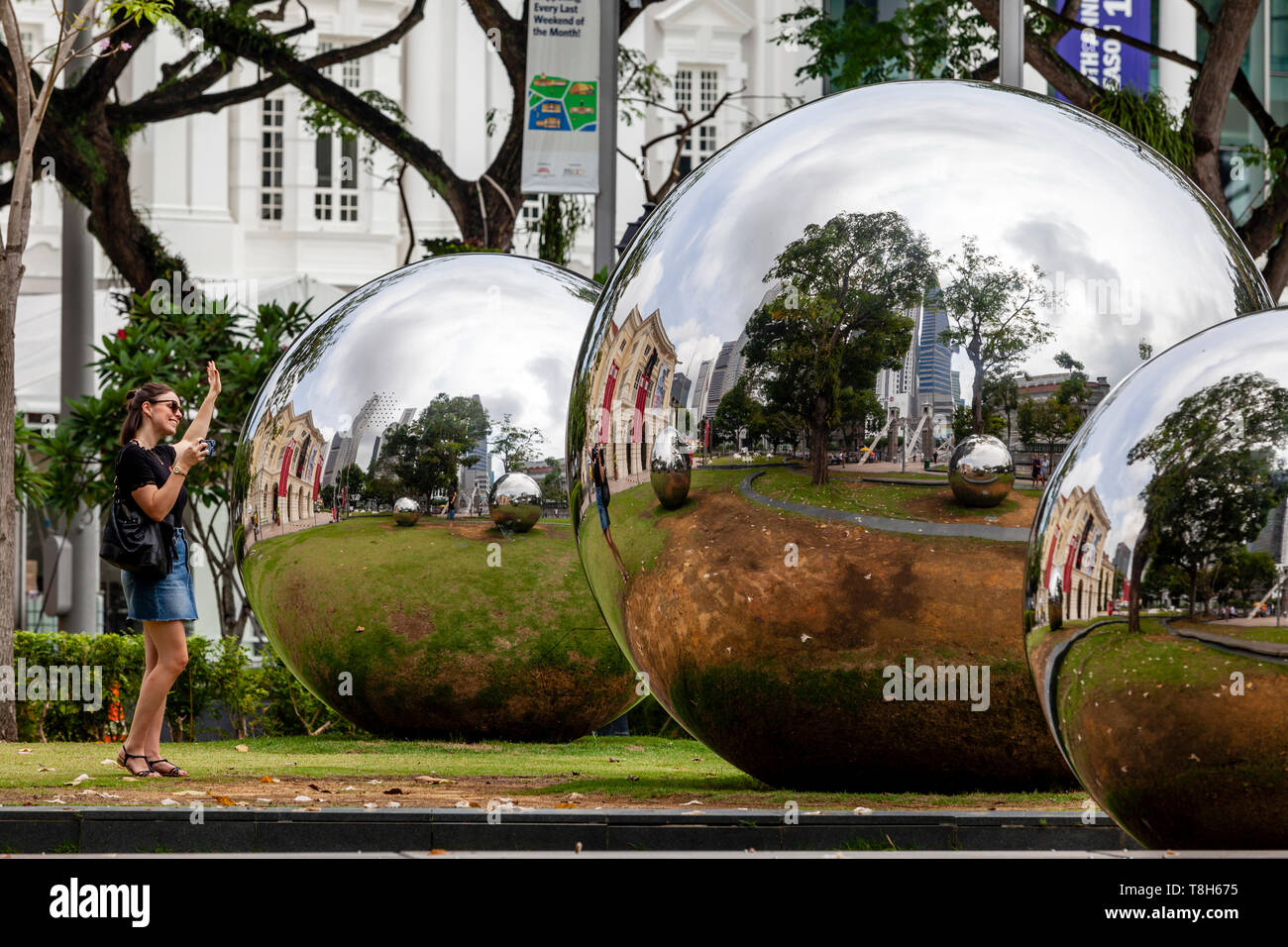 The Mirror Balls, Singapore, South East Asia Stock Photo Alamy