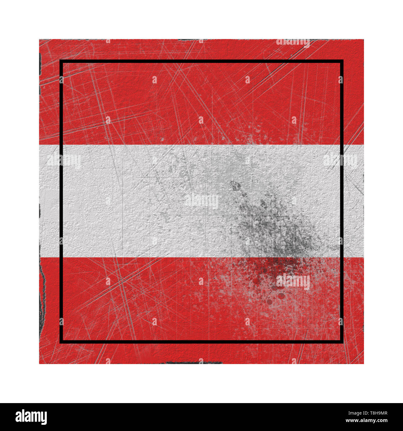 3d rendering of an Austria country flag on a rusty surface Stock Photo ...