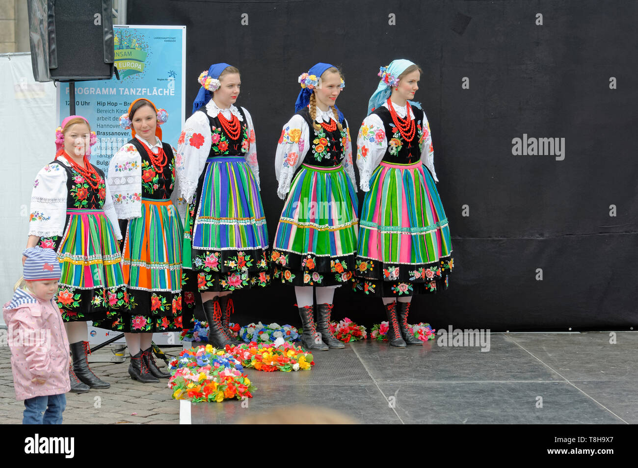 Europa Fest,Opernplatz Hannover. Stock Photo