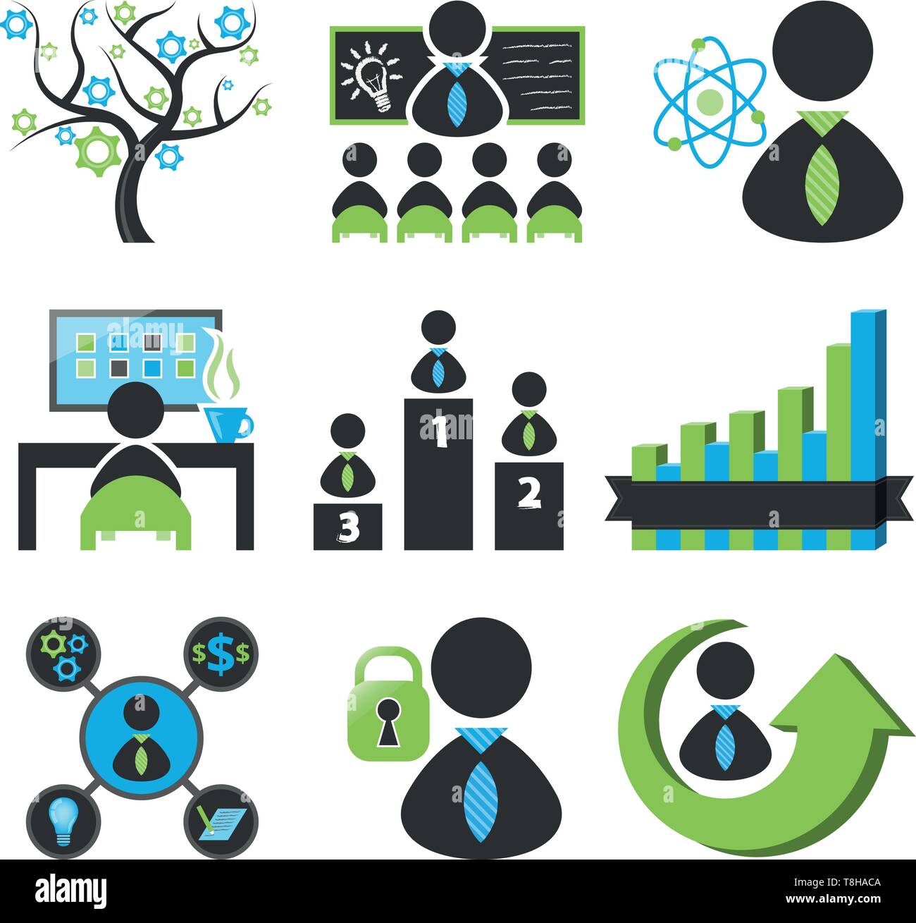 business vector collection Stock Vector Image & Art - Alamy