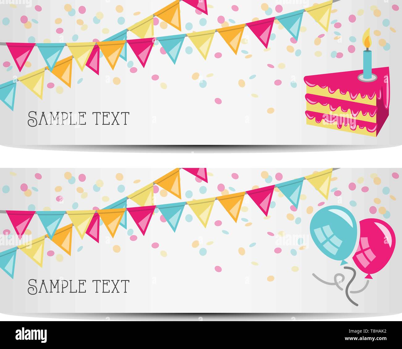 party banners vector Stock Vector