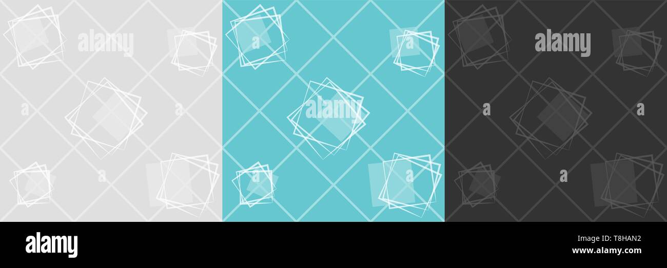seamless squares background pattern set Stock Vector Image & Art - Alamy
