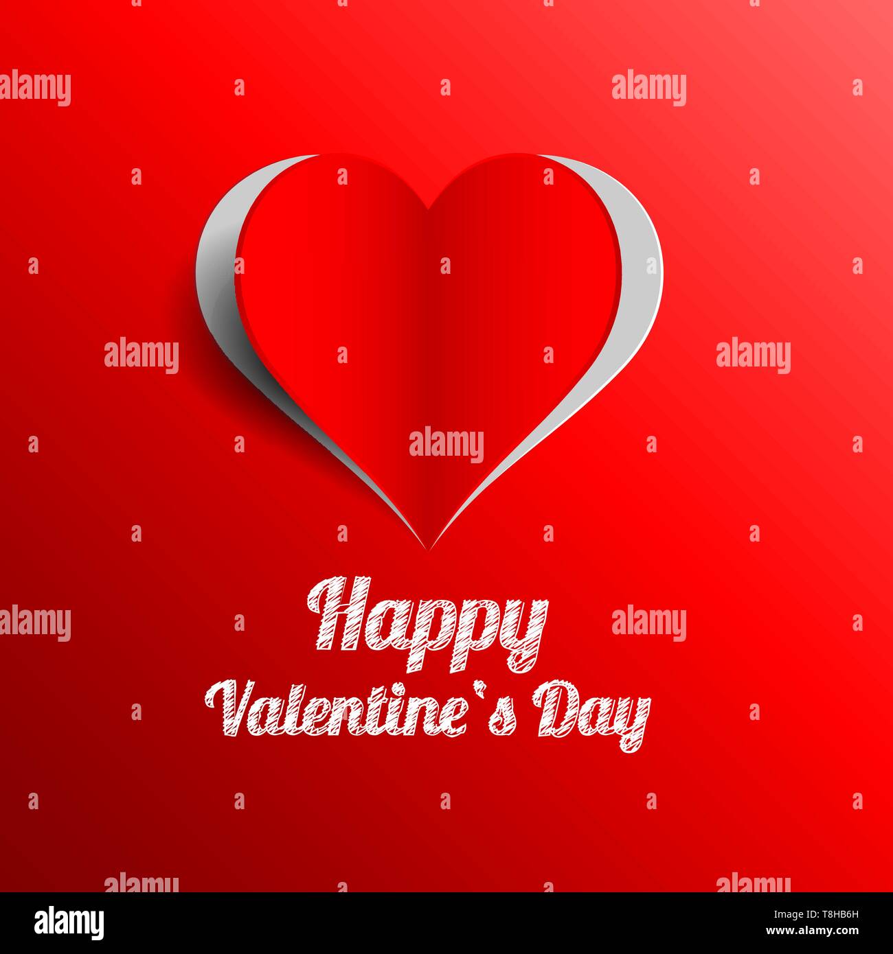 Valentines day design card Stock Vector Images - Alamy