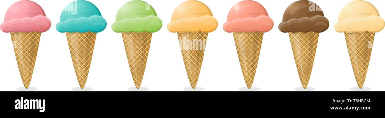 ice cream cone vector Stock Vector