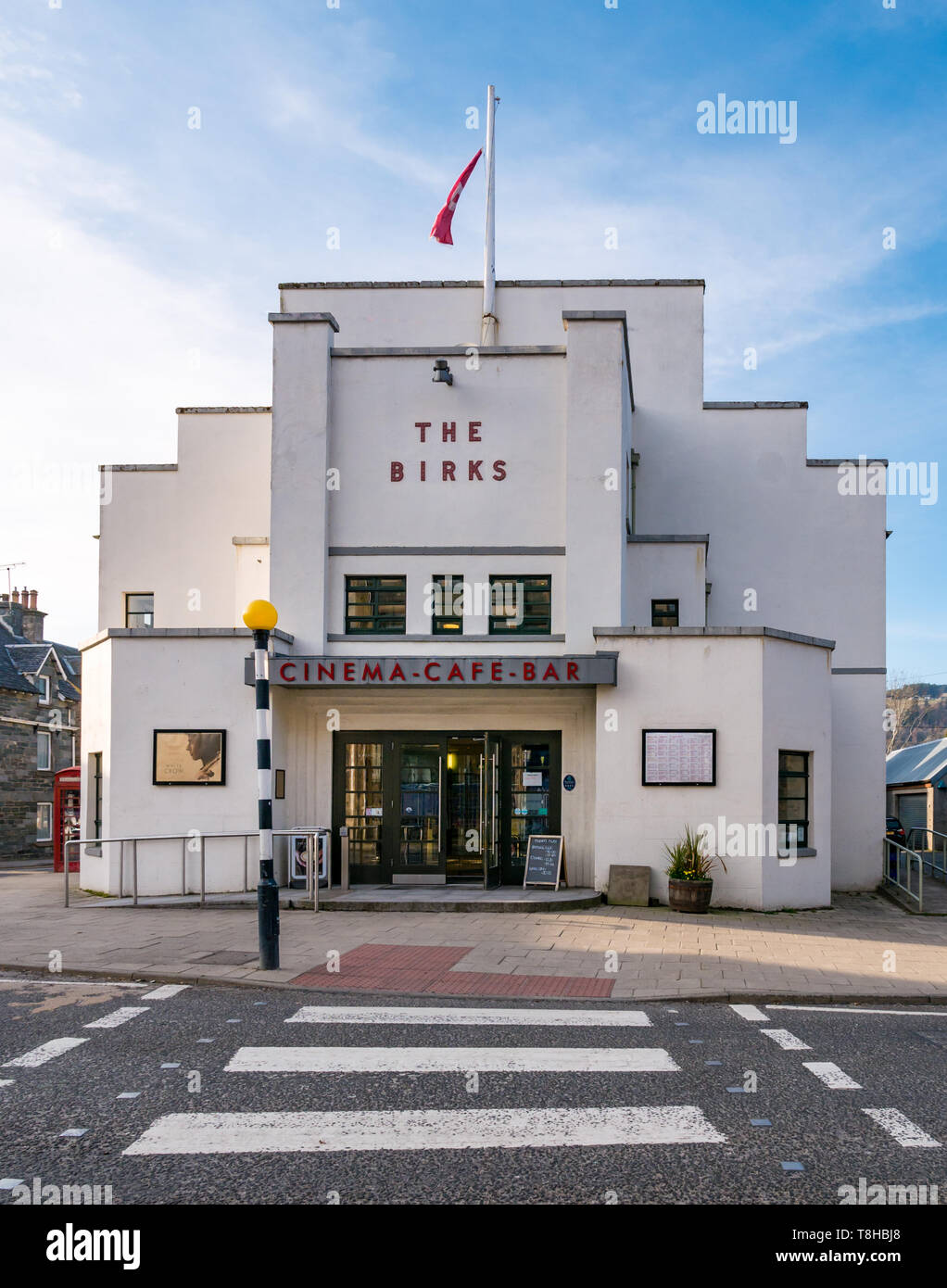 Art Deco style Birks Cinema, Aberfeldy, Perthshire, Scotland, UK Stock Photo