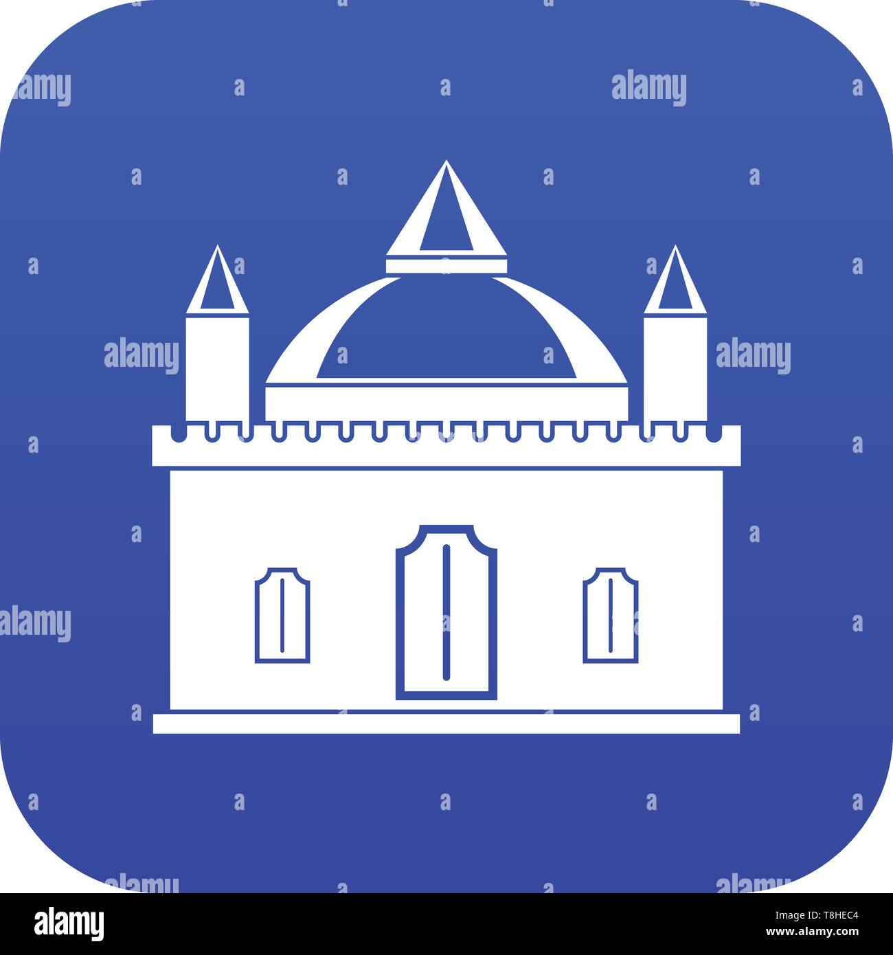 Royal castle icon digital blue Stock Vector Image & Art - Alamy