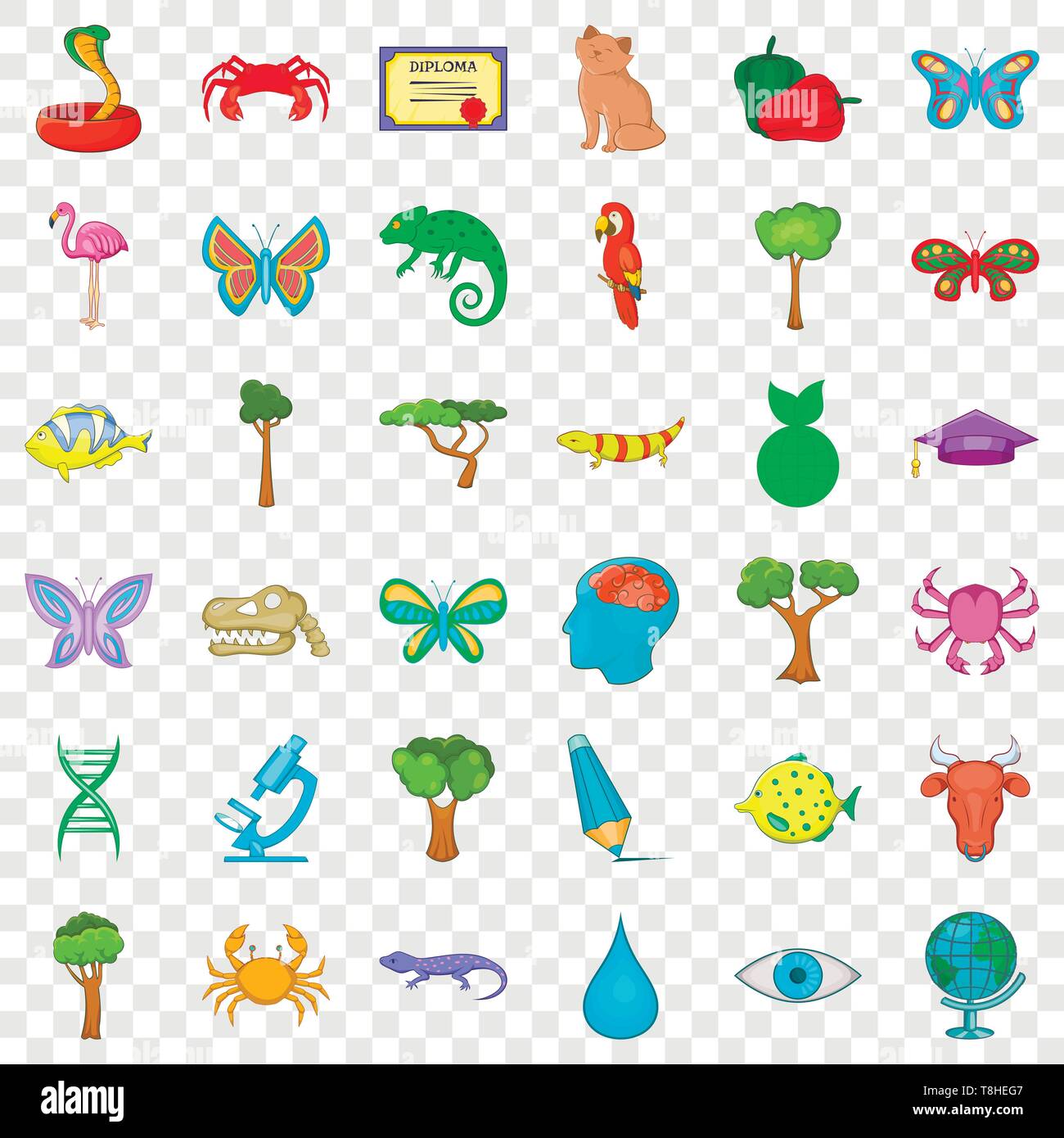 Green globe icons set, cartoon style Stock Vector Image & Art - Alamy