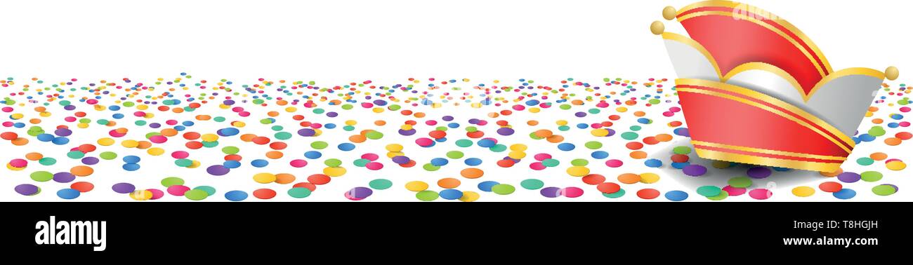 confetti carnival background Stock Vector