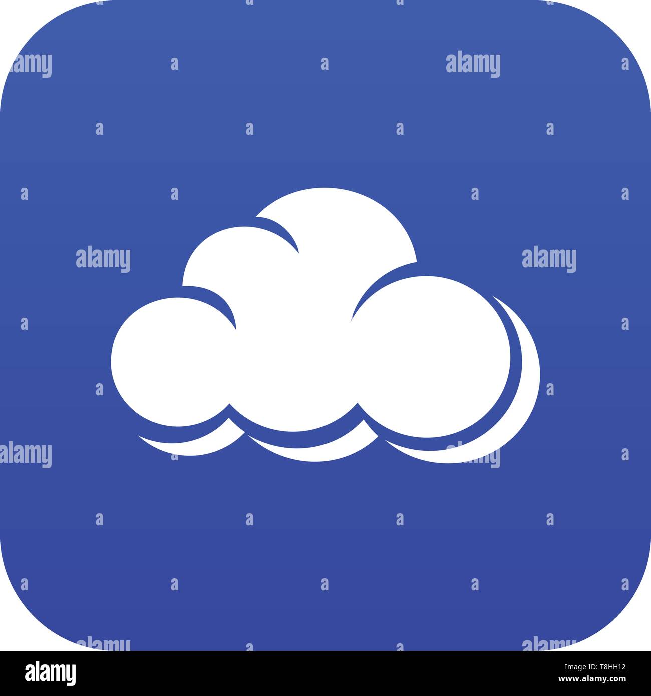 Web cloud icon blue vector Stock Vector Image & Art - Alamy