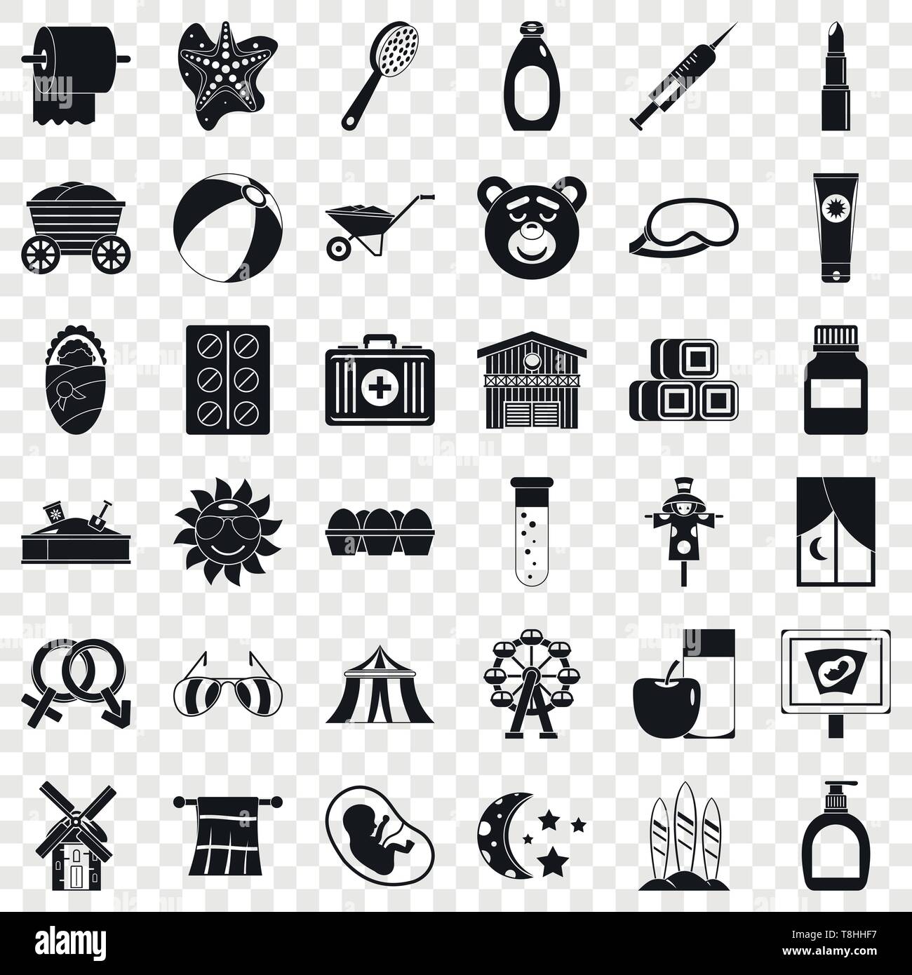 Health icons set, simple style Stock Vector Image & Art - Alamy