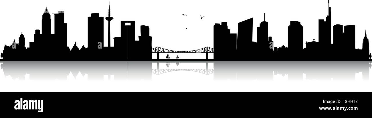 Bandiera/Bandiera fanflagge Frankfurt hissfertig con 2 occhielli, 90 x
