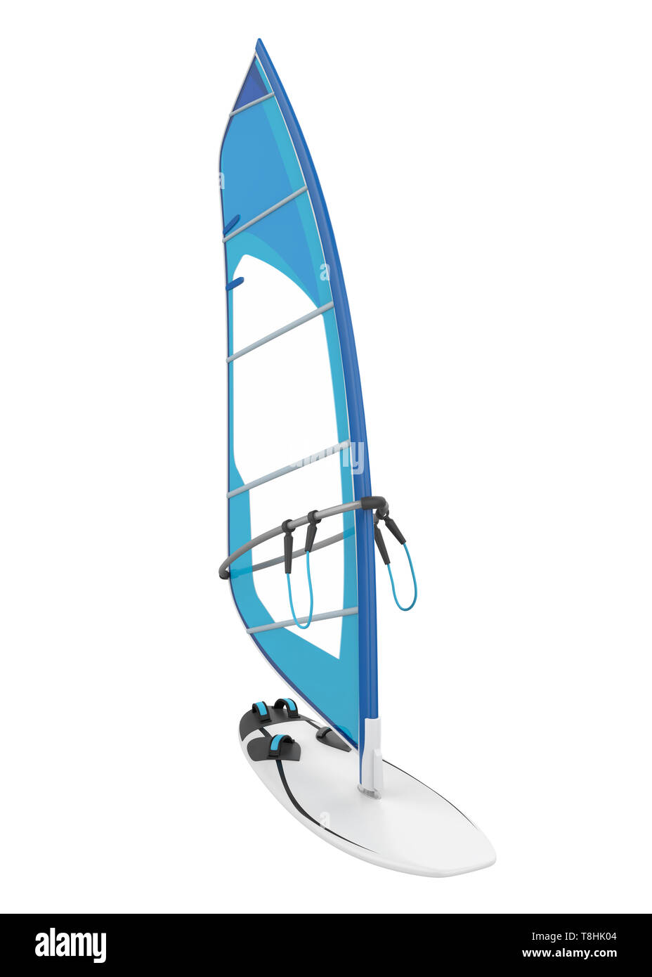 Windsurf Board Sail Isolated Stock Photo Alamy